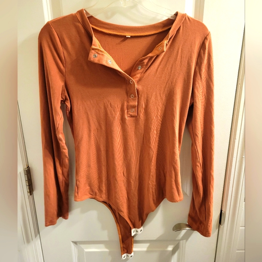 Copper bodysuit for women
